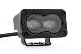 3x1.75 Inch Black Series Yellow LED Slim Aux SAE Fog Pair Rough Country