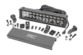 12 Inch Black Series LED Light Bar Dual Row White DRL Rough Country