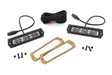 6 Inch Chrome Series LED Lights Flush Mount Pair Rough Country