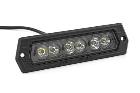 6 Inch Black Series LED Lights Flush Mount Pair Rough Country