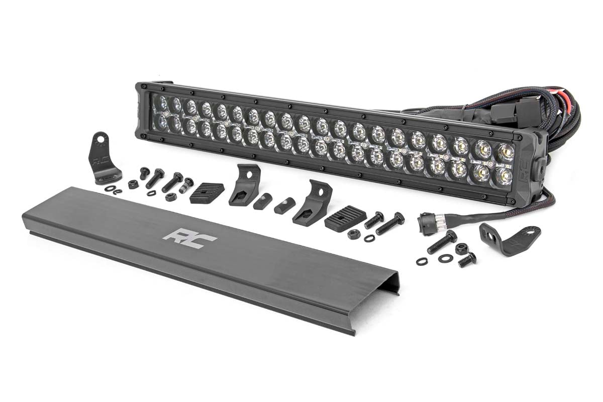 20 Inch Black Series LED Light Bar Dual Row Amber DRL Rough Country