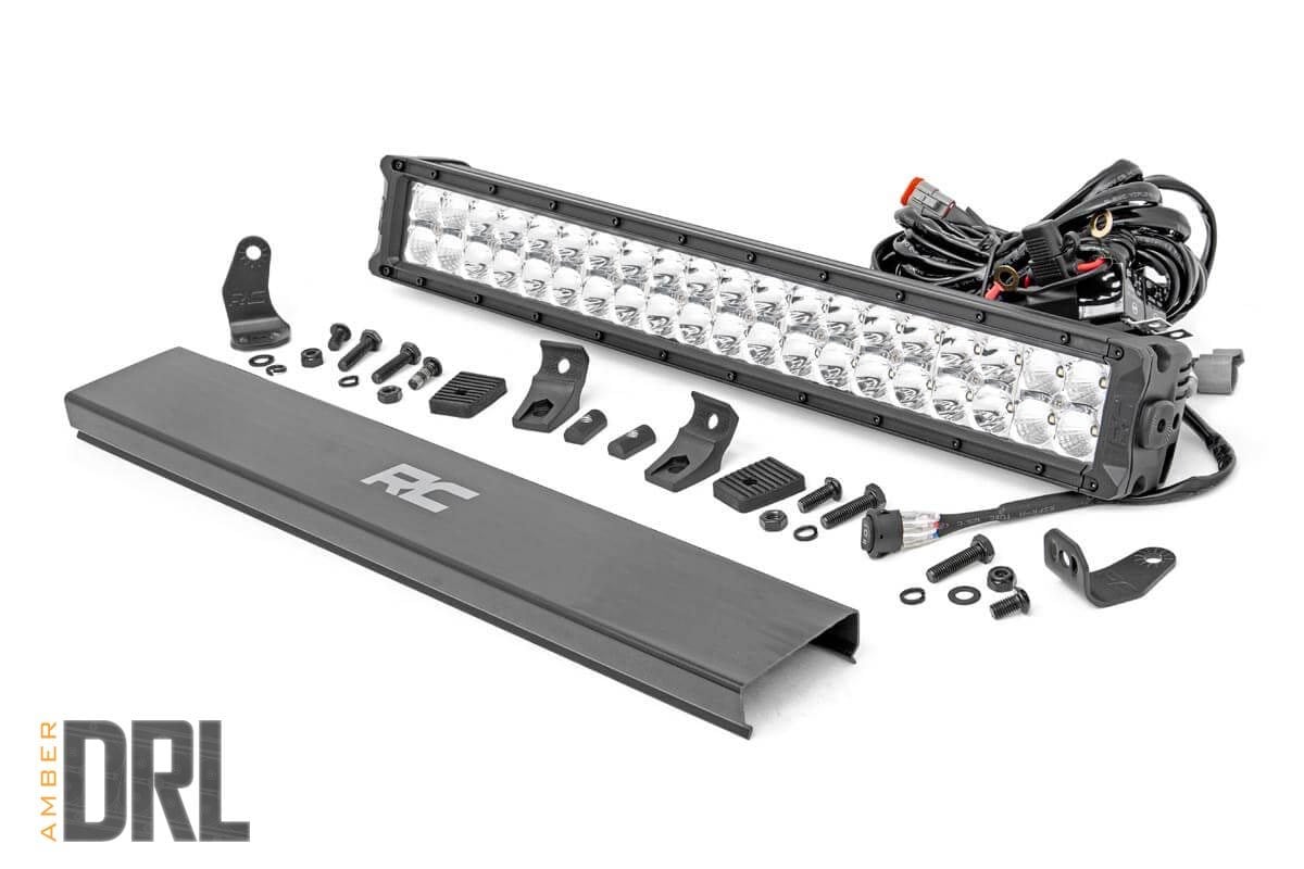 20 Inch Chrome Series LED Light Bar Dual Row Amber DRL Rough Country