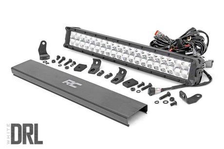 20 Inch Chrome Series LED Light Bar Dual Row Cool White DRL Rough Country