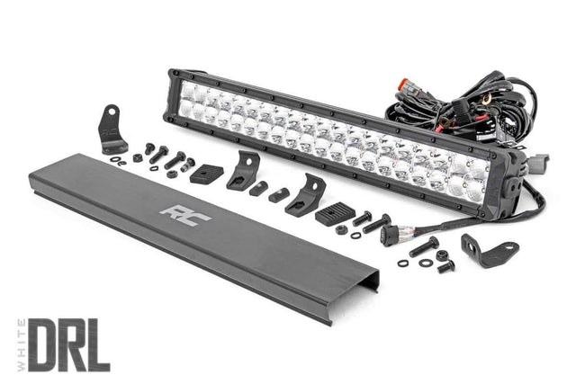 20 Inch Chrome Series LED Light Bar Dual Row Cool White DRL Rough Country