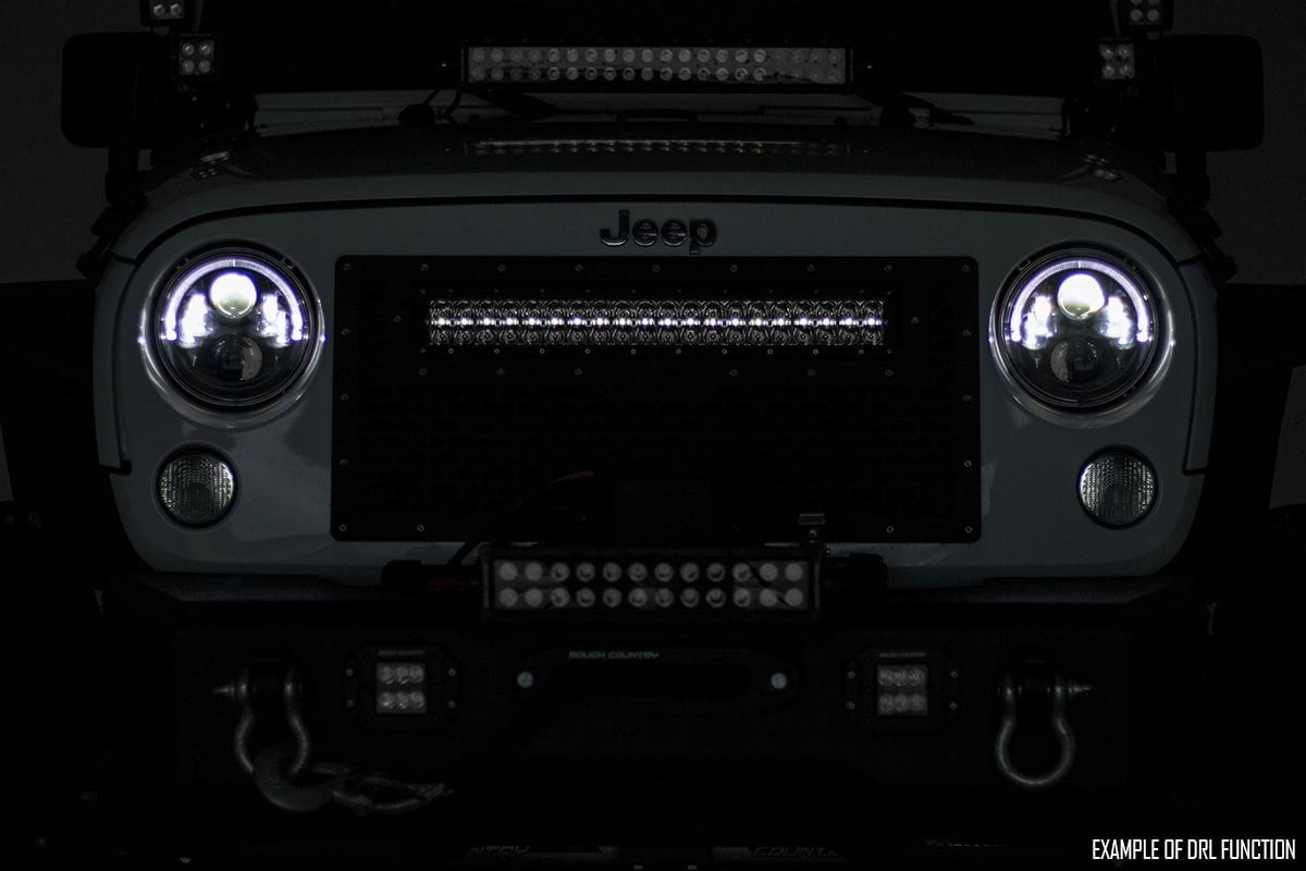 50 Inch Black Series LED Light Bar Dual Row Cool White DRL Rough Country