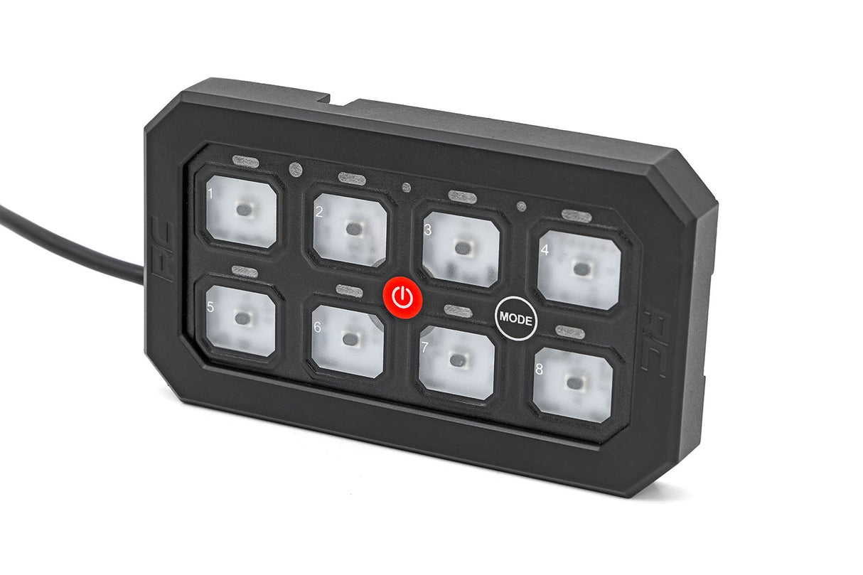8 Gang Switch Panel Bluetooth RGB Backlit Buttons Multifunction Modes Rough Country