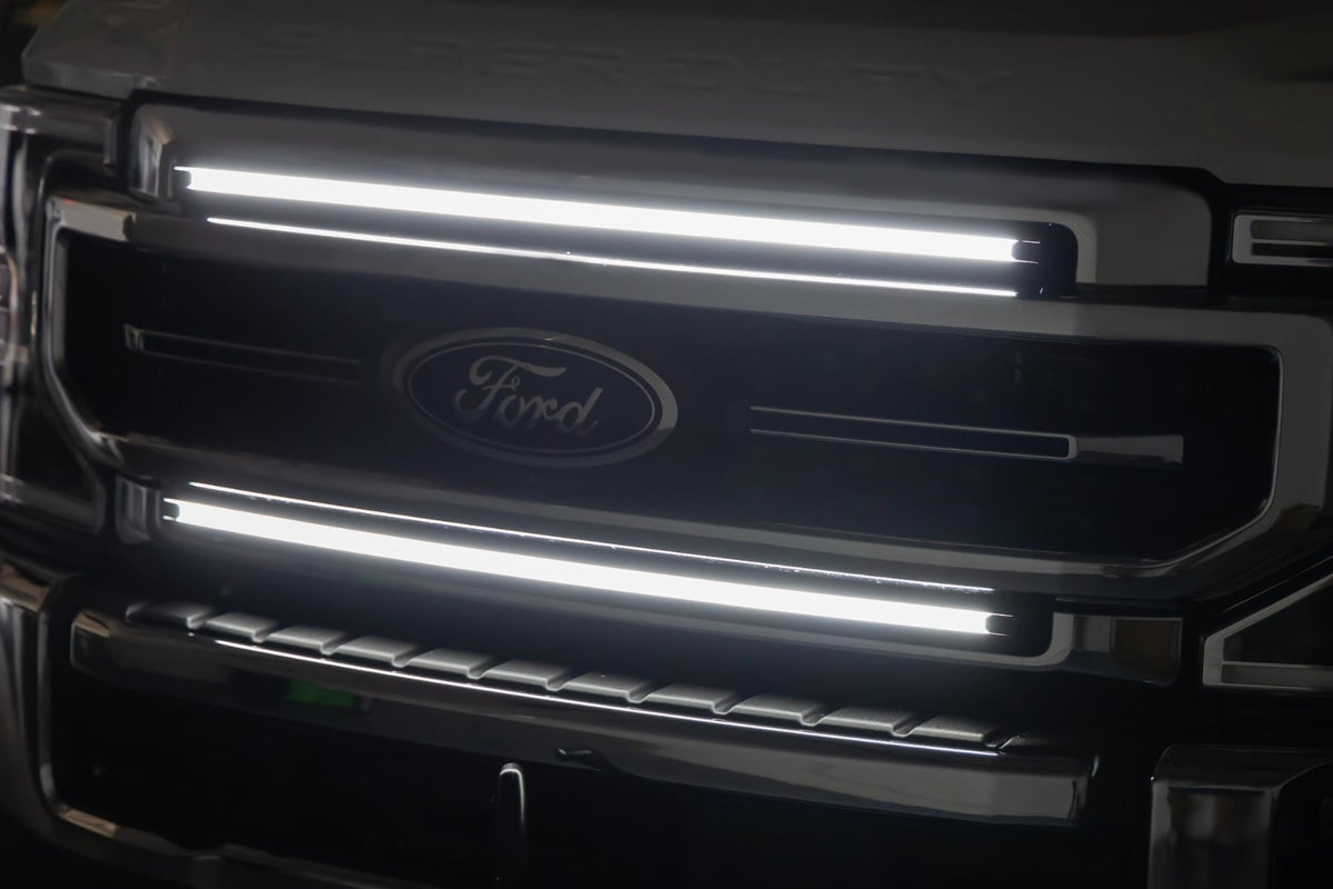 LED Light Kit Grille Mount 30 Inch DRL Ford F-250/F-350 Super Duty (17-22) Rough Country