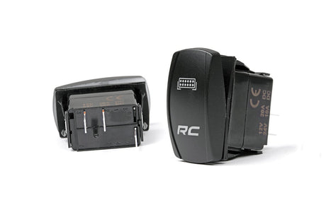 Rocker Switch 2x1 with Logo Blue Back Light Rough Country