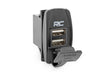 USB Switch Insert 2x1 with Logo Blue Back Light Rough Country