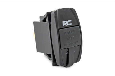 USB Switch Insert 2x1 with Logo Blue Back Light Rough Country