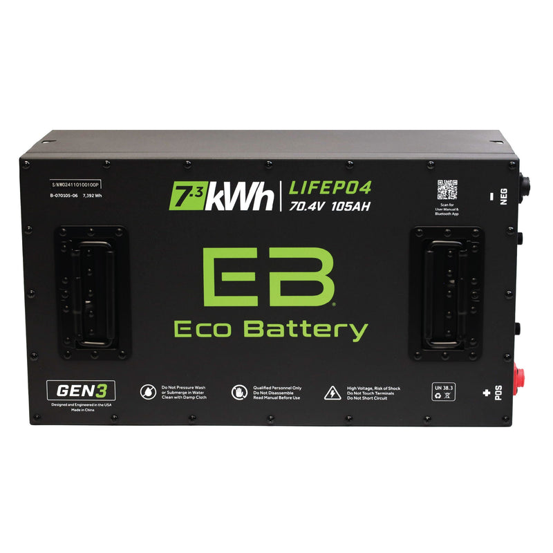 Eco Battery (72V) 70V 105AH Battery Bundle / Epic EV (3 x 3 Factory Battery Tray)