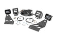 LED Light Kit Fog Mount 2 Inch Black Pair Spot Nissan Frontier (05-20) Rough Country