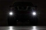 LED Light Kit Fog Mount 2 Inch Black Pair Spot Nissan Frontier (05-20) Rough Country