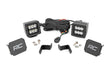LED Light Kit Ditch Mount 2 Inch Black Pair Spot Ford F-150 (15-26)/F-150 Lightning (22-26) Rough Country