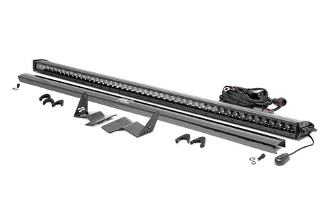 LED Light Kit Upper Windshield 50 Inch Black Single Row Ford Bronco (21-25) Rough Country