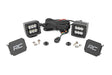 LED Light Kit Ditch Mount 2 Inch Black Pair Spot Pattern Ford Bronco (21-25) Rough Country