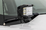 LED Ditch Light Kit 2in Black Pair Spot Silverado/Sierra 1500 (14-18 & Classic) Rough Country