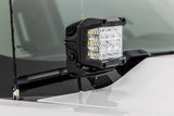LED Ditch Light Kit 2in Black Pair White DRL Silverado/Sierra 1500 (14-18 & Classic) Rough Country