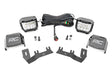 LED Ditch Light Kit 3in OSRAM Pair Wide Silverado/Sierra 1500 (14-18 & Classic) Rough Country