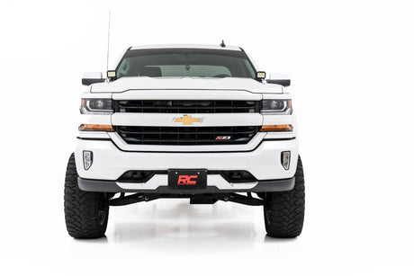 LED Ditch Light Kit 3in OSRAM Pair Wide Silverado/Sierra 1500 (14-18 & Classic) Rough Country
