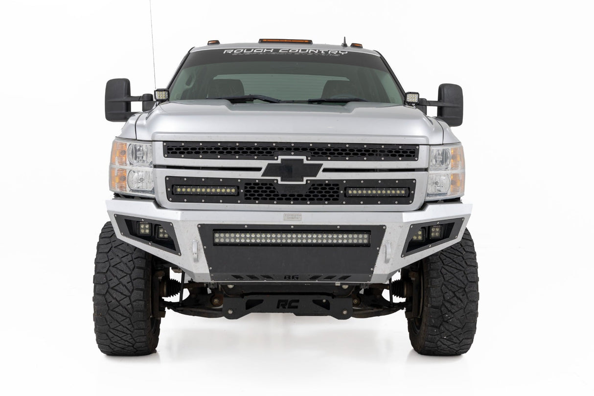 LED Light Ditch Mount 2 Inch Black Pair Amber DRL Chevy 1500 (2007-2013) Rough Country