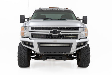 LED Light Ditch Mount 2 Inch Black Pair Amber DRL Chevy 1500 (2007-2013) Rough Country