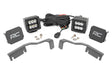LED Light Kit Ditch Mount 2 Inch Black Pair Spot Nissan Frontier (22-26) Rough Country