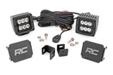 LED Light Kit Ditch Mount 2 Inch Black Pair Spot Toyota Tundra (22-26) Rough Country