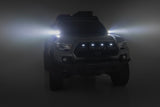 LED Light Kit Ditch Mount 2 Inch Black Pair Amber DRL Toyota Tacoma (16-23) Rough Country