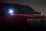 LED Light Kit Ditch Mount 2 Inch Black Pair Spot Toyota Tacoma (05-15) Rough Country