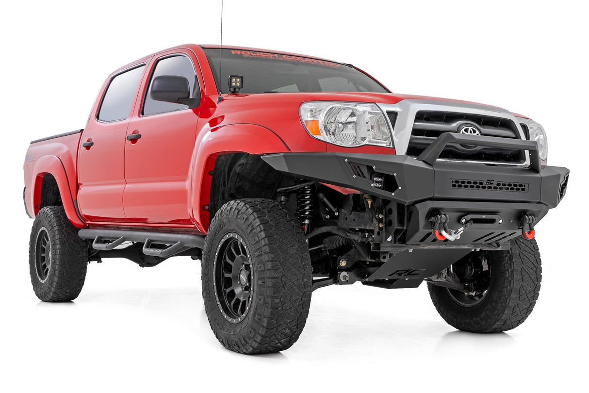 LED Light Kit Ditch Mount 2 Inch Black Pair Spot Toyota Tacoma (05-15) Rough Country