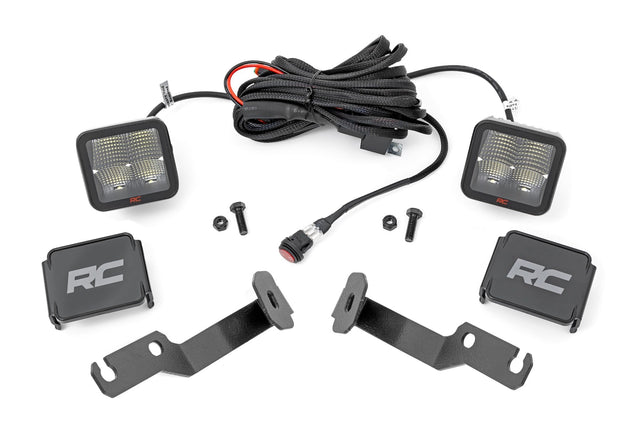 LED Light Kit Ditch Mount 2 Inch Spectrum Pair Spot Toyota Tacoma (05-15) Rough Country