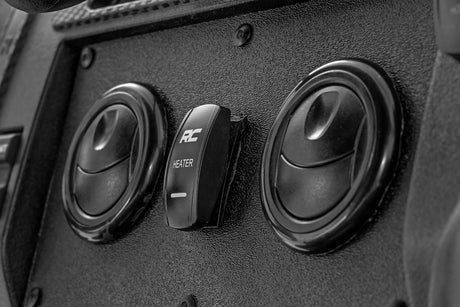 Rocker Switch Cab Heater 2x1 with Logo Blue Back Light Polaris General XP 4 1000 Rough Country