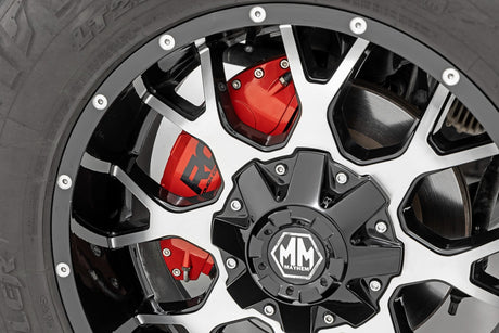Caliper Covers Rear Red Chevy/GMC Sierra 1500 (19-25)/Silverado 1500 (19-26) Rough Country