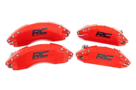 Caliper Covers Front and Rear Red Ford F-250 Super Duty 2WD/4WD (13-22) Rough Country