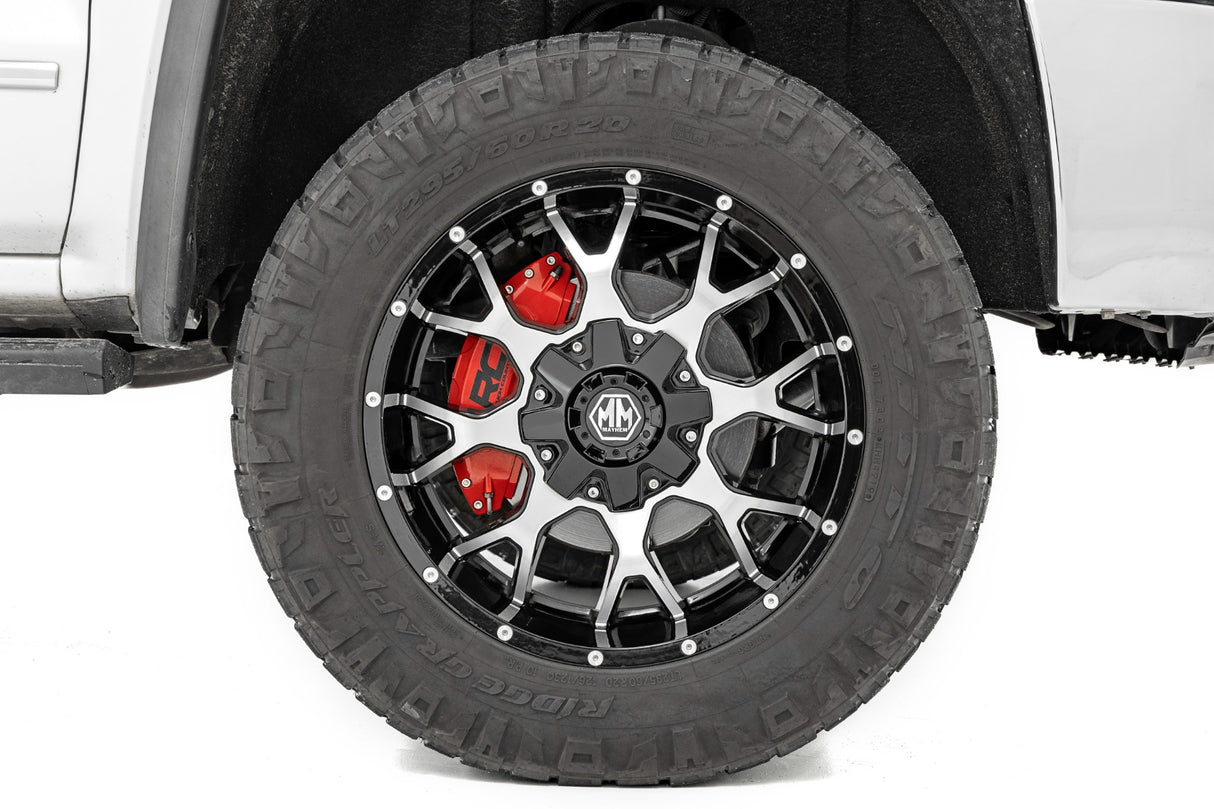 Caliper Covers Front and Rear Red Silverado/Sierra 2500HD/3500HD (11-19) Rough Country