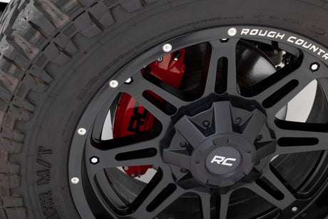 Caliper Covers Rear Red Jeep Wrangler JK/Wrangler Unlimited (2007-2018) Rough Country