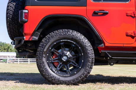 Caliper Covers Rear Red Jeep Wrangler JK/Wrangler Unlimited (2007-2018) Rough Country