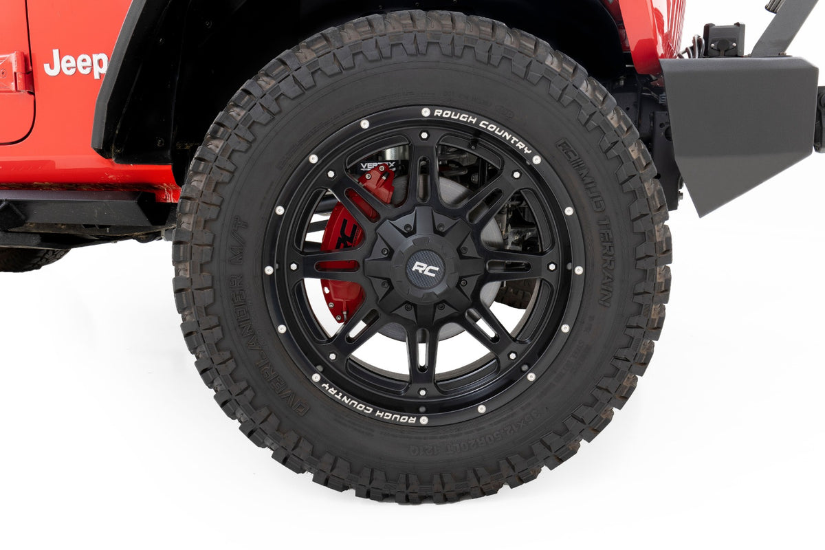 Caliper Covers Front and Rear Red Sport Jeep Gladiator JT/Wrangler JL (18-26) Rough Country