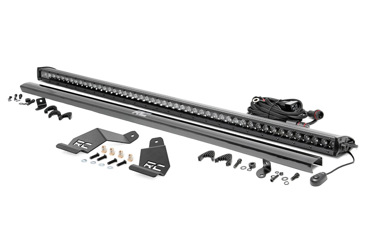LED Light Mount 50 Inch Black Single Row CFMOTO UFORCE U10 Pro Rough Country