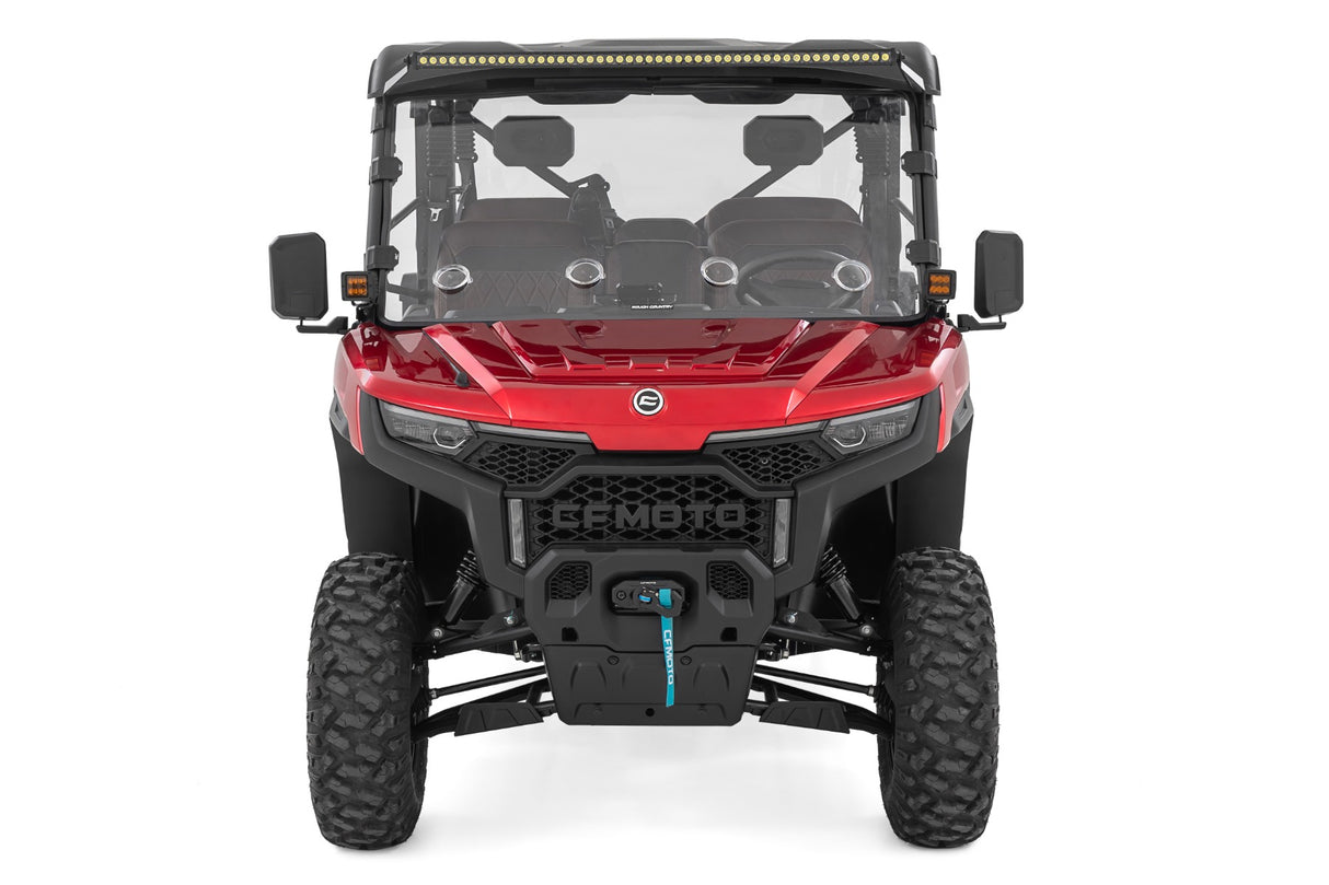 LED Light Mount 50 Inch Black Single Row CFMOTO UFORCE U10 Pro Rough Country