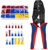 Crimping Tool Set，400pcs Insulated Wire Crimp TekShack
