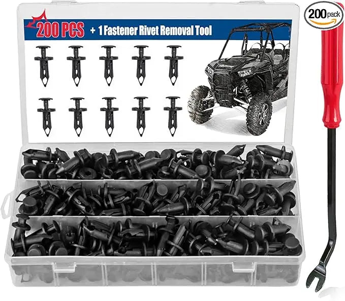 Xislet 200 Pcs Polaris Push Pins for UTV Fender Clips XZFR001 200 Each