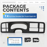 Double DIN Dash Cover Kit for 1999-2002 Chevy GMC Trucks