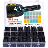 Heat Shrink Tubing Kit – 568 Pc 4:1 Adhesive Marine Grade Assortment TekShack