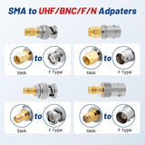 ALL SMA to BNC Adapter's 50 Ohm Gold Plated Brass Anina