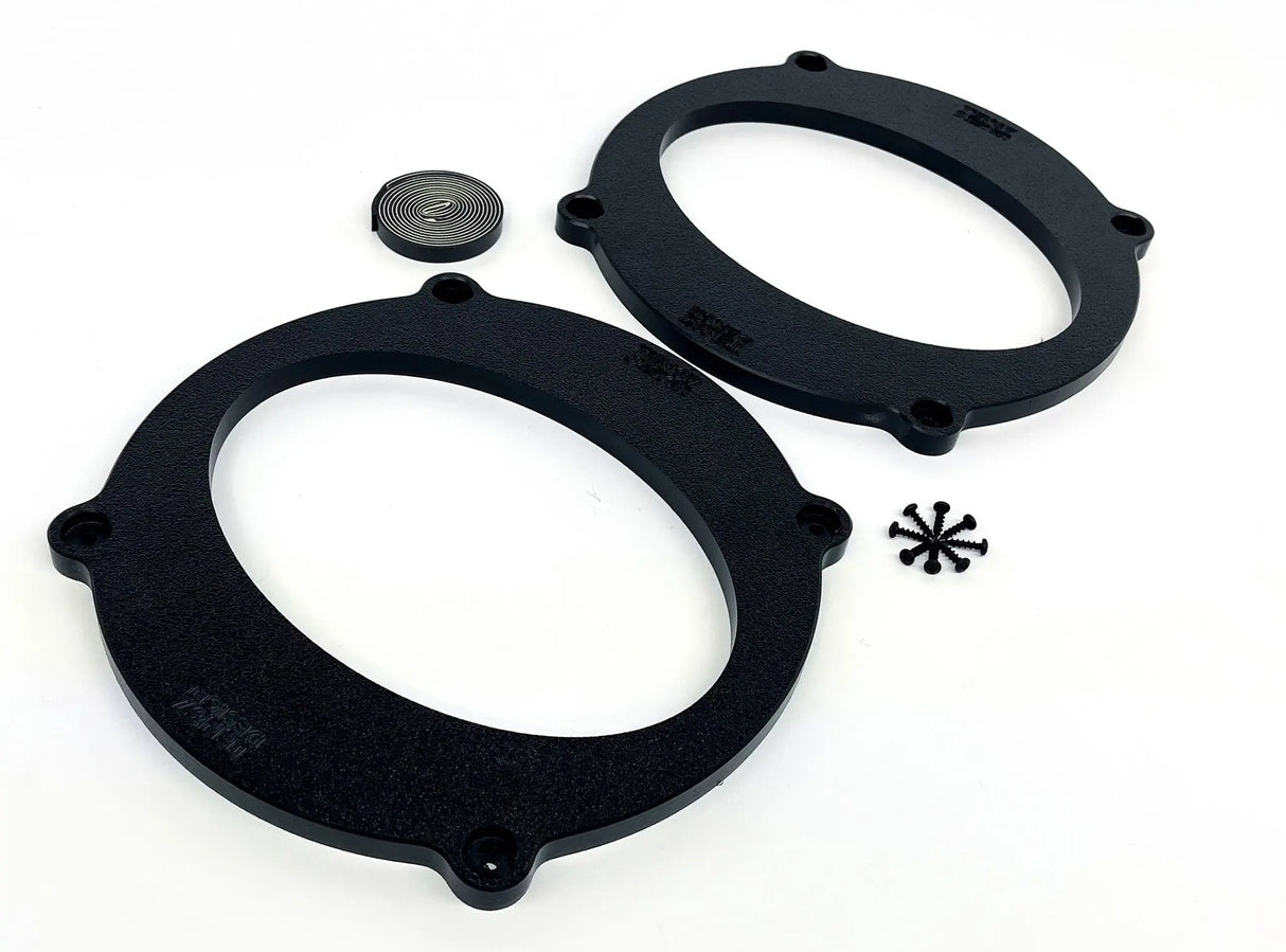 2005-2025 Corvette C6/C7/C8 Front Speaker Adapters | CNC-Machined HDPE Ten87 Design