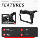 Radiator Support Black Compatible with 2011-2015 Ford Explorer