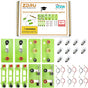 32-Piece Learning Circuit Kit – Basic Electrical Experiment Box for Series & Parallel Circuits ZDRU