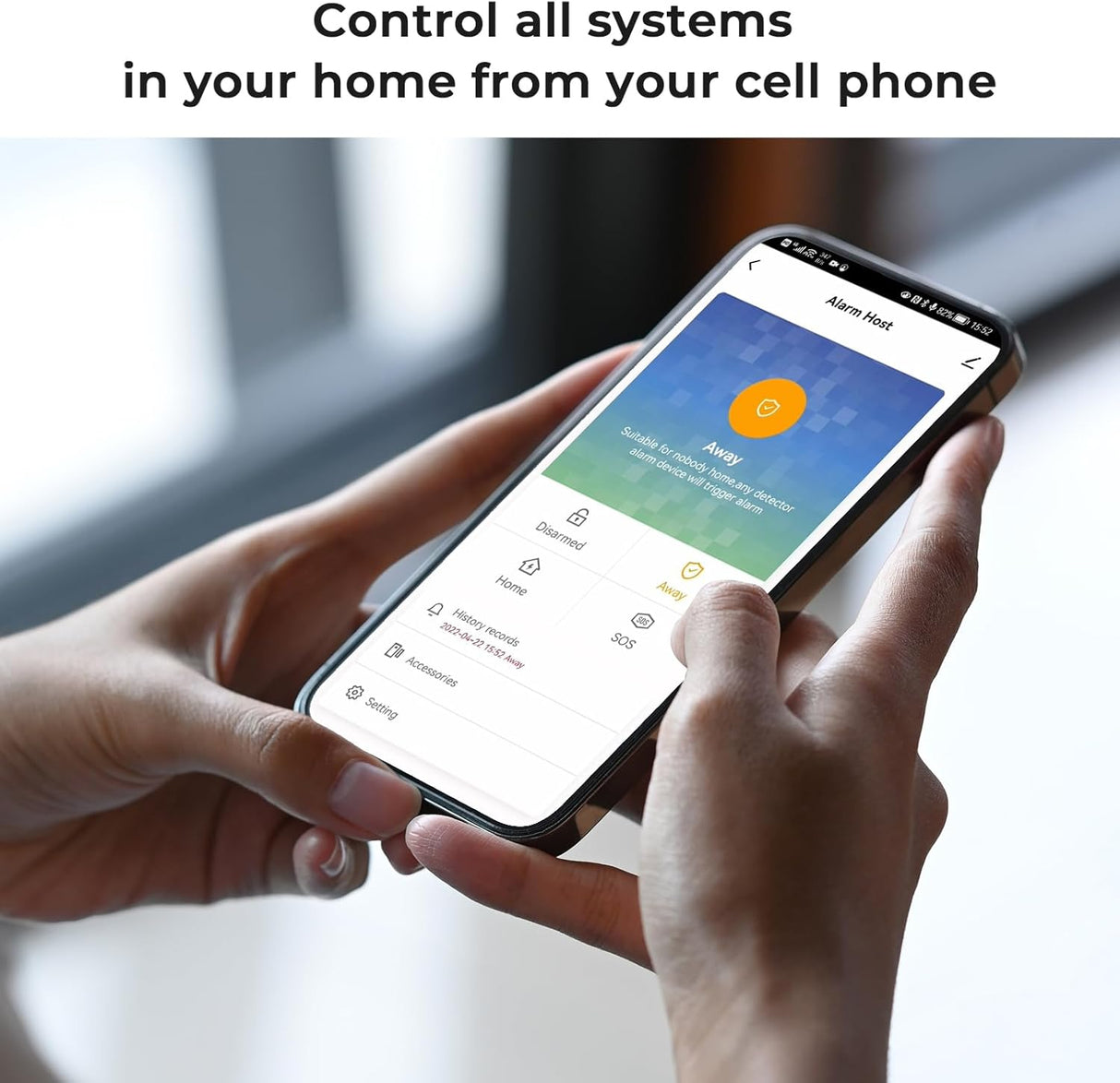 Home Security Alarm System – WiFi/GSM, Alexa Compatible, No Monthly Fees RFID